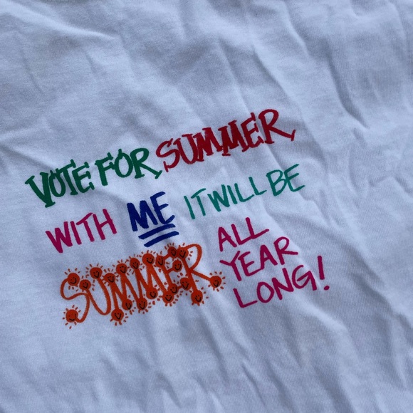 RARE 2004 Original Movie Promotional Shirt Vote For Summer Napoleon Dynamite L - Picture 2 of 8